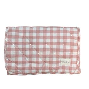 Pehr Pink Gingham Quilted Baby Changing Pad